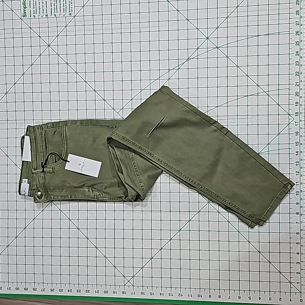 Jelly Jeans Women stretchy olive jeans - Picture 1 of 5